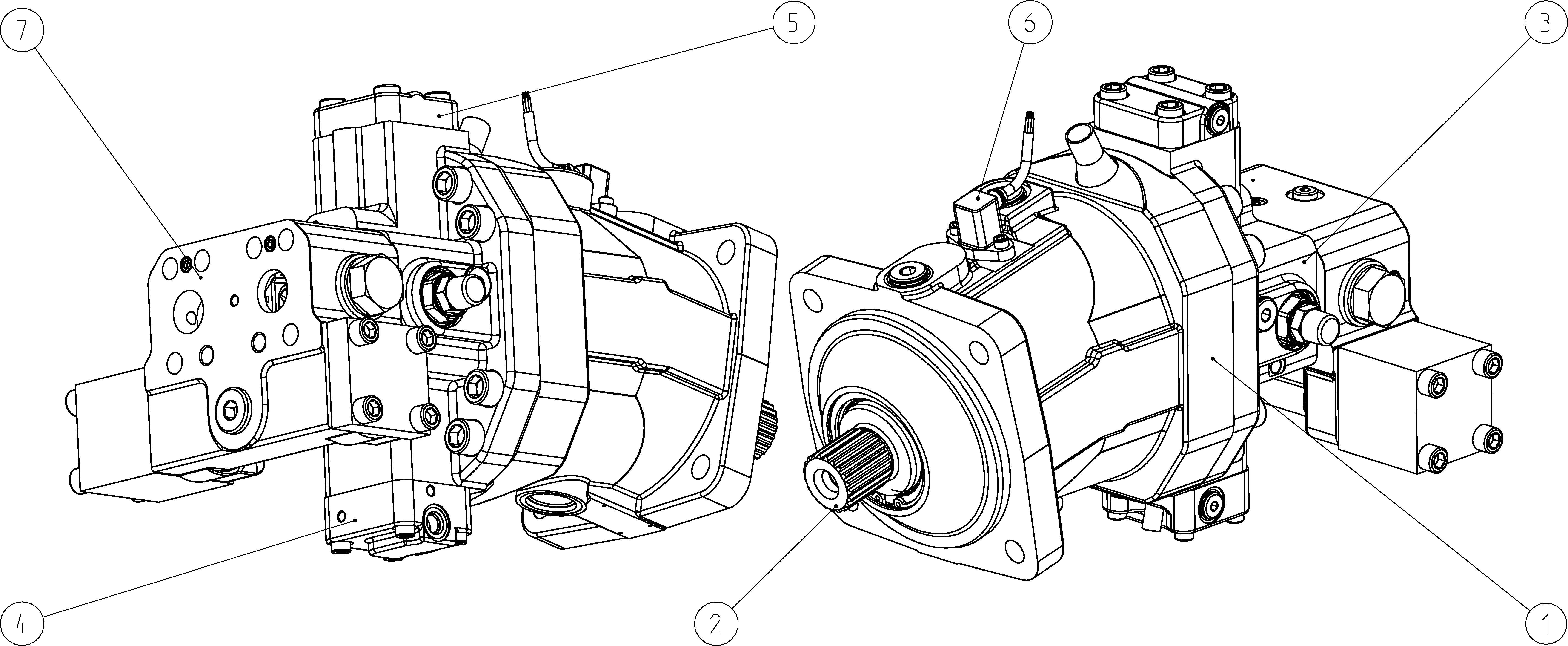A6VM160HAXT30001D/65MWV0R4A18WH-S — Rysunek