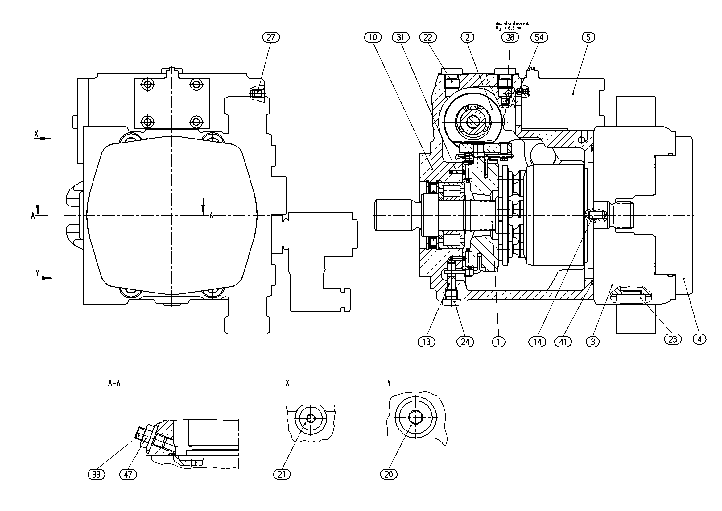 A10VG28HWL1/10R-NSC13F003S-S — Rysunek
