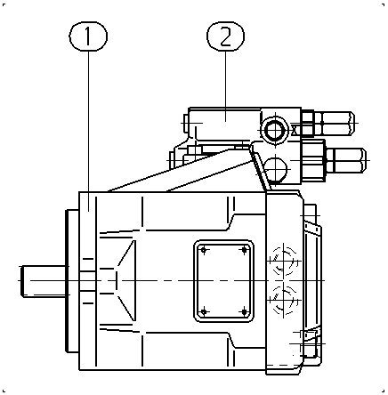 AA10VNO41DFR1/52R-HRC40N00ES1005 — Rysunek