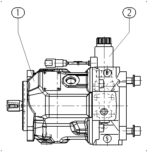 AA10VO28ED72/31L-PSC12K68T-SO420 — Rysunek