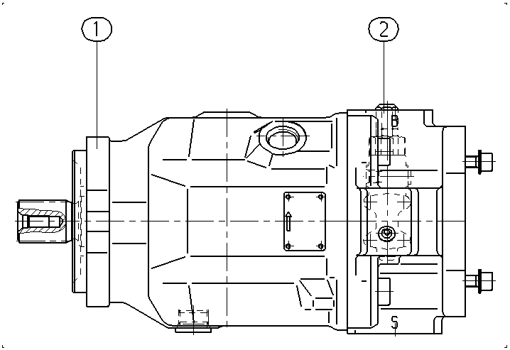 A A10V O100 DFR1/31L-VSC44K52 -SO974 — Rysunek