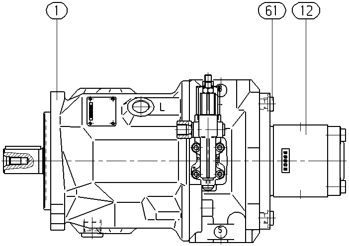 A A10VSO 28 DFR /31R-VPA12L40 — Rysunek