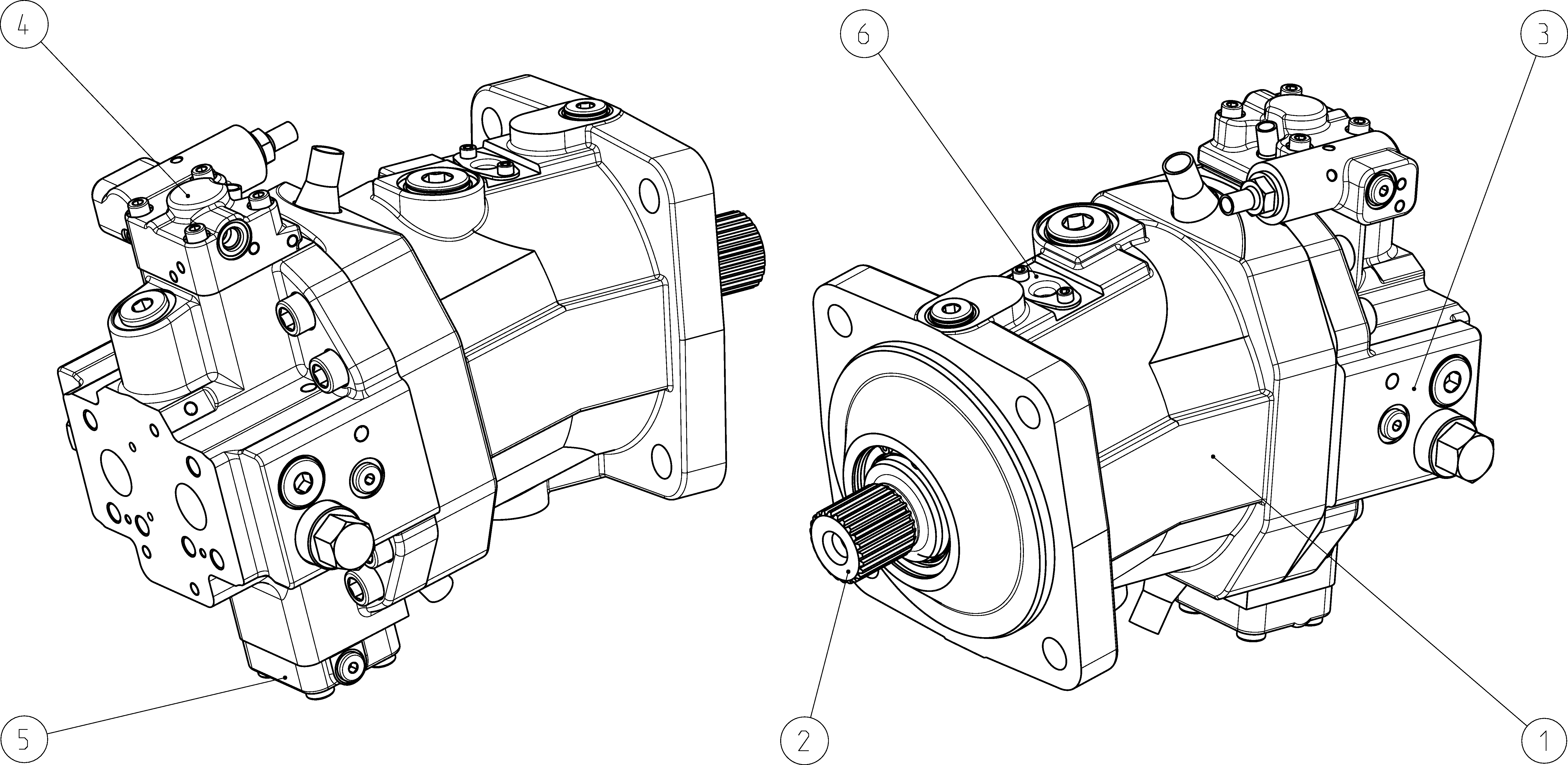 A6VM215HP5D10001H/71XWV0S4A280F-S — Rysunek