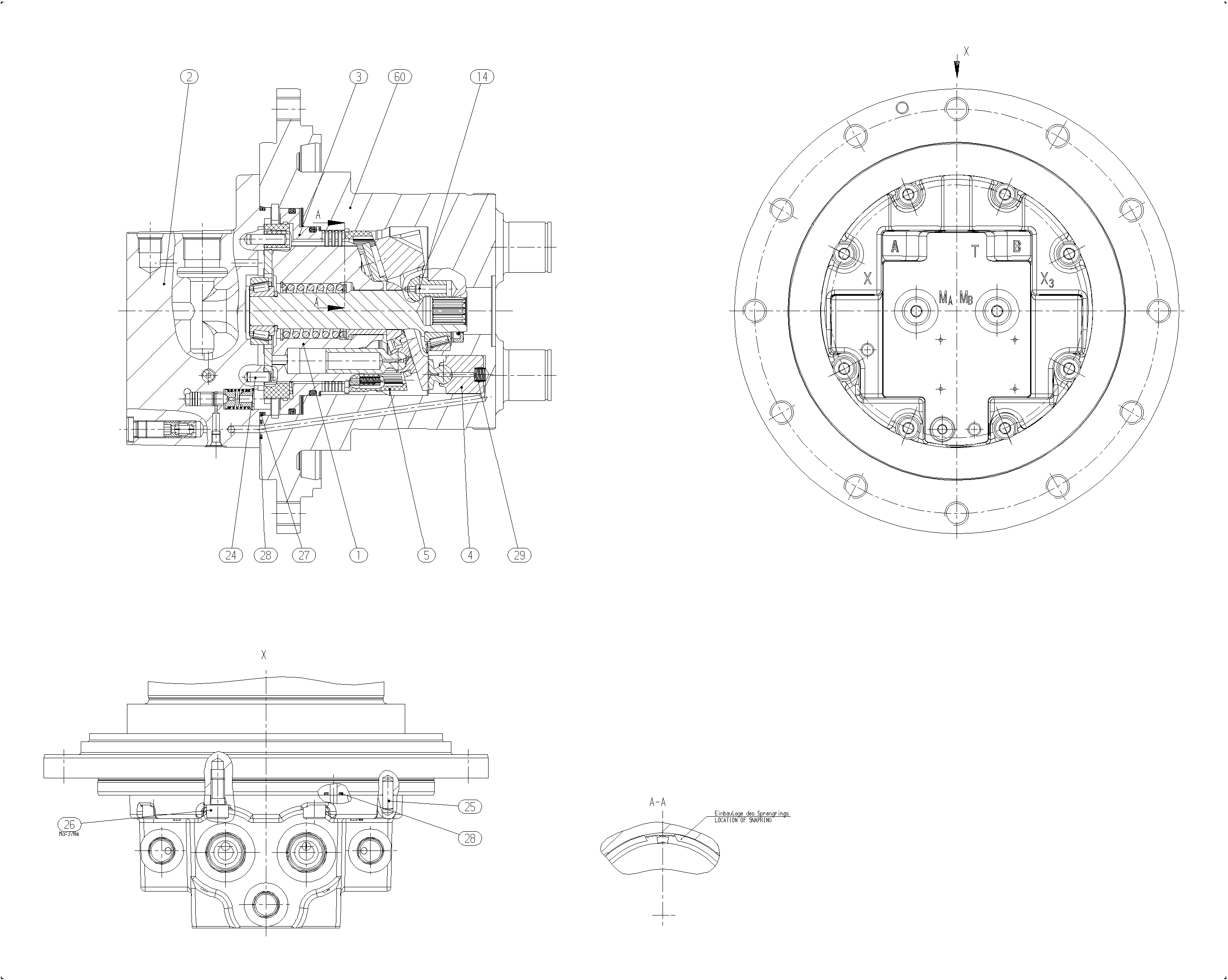 A10VT28HZ/10W140-NN16B020 — Rysunek