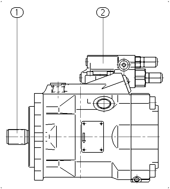 A A10V O 60 DFR /52R-PUC61N00 — Rysunek