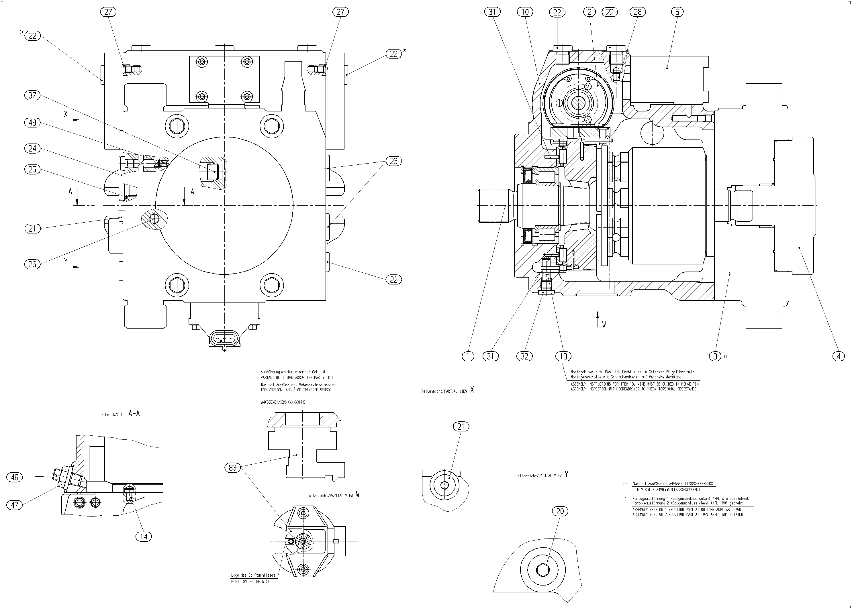 A4VG56EP4D1/32R-NSC02F005DRP — Rysunek