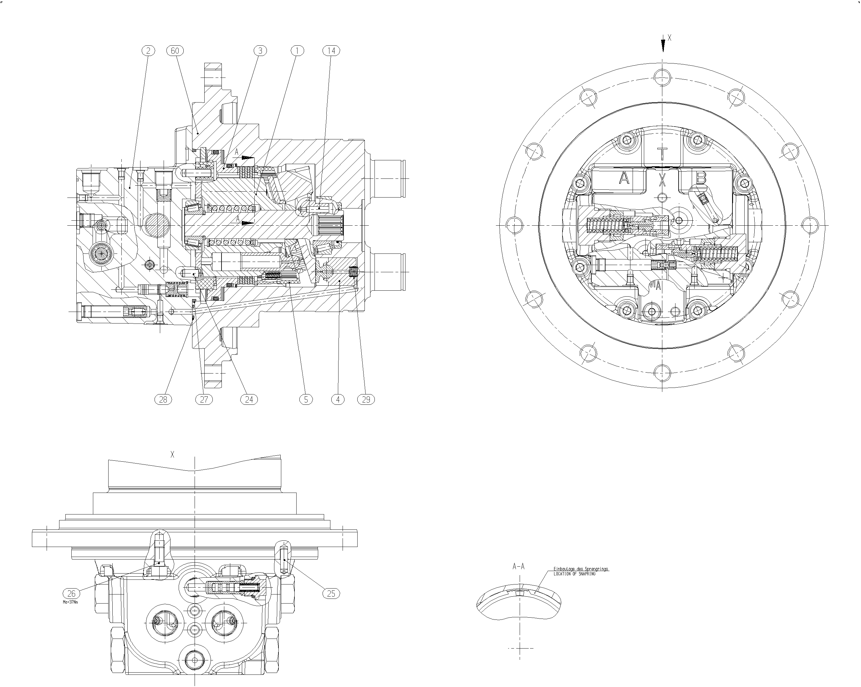 A10VT28HZ/10W140-NN81B030 — Rysunek