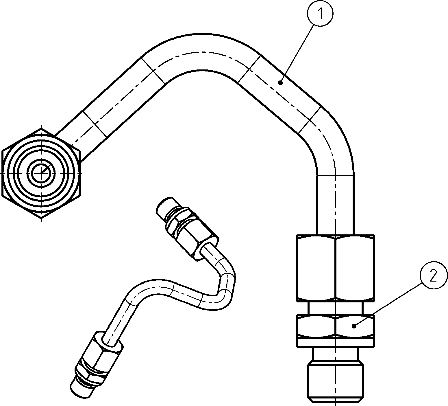 PRZEWÓD HYDRAULICZNY — Rysunek