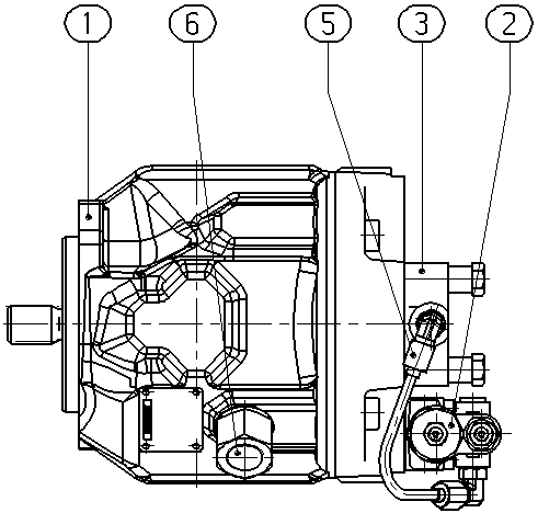 A A10V O 45 DFR /31R-VUC11N00 -SO157 — Rysunek