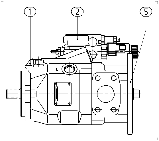 A A10V O 45ED 72/52R-VWC12K68P -SO200 — Rysunek