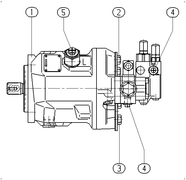 AL A10V O 45 DFR1/31W-PSC11N00 -SO956 — Rysunek