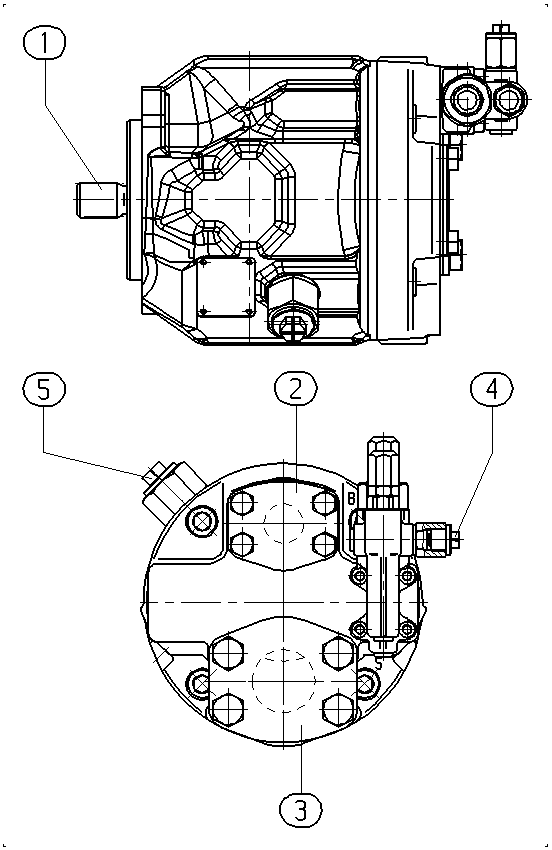 AL A10V O 45 DFR /31L-PUC11N00 — Rysunek