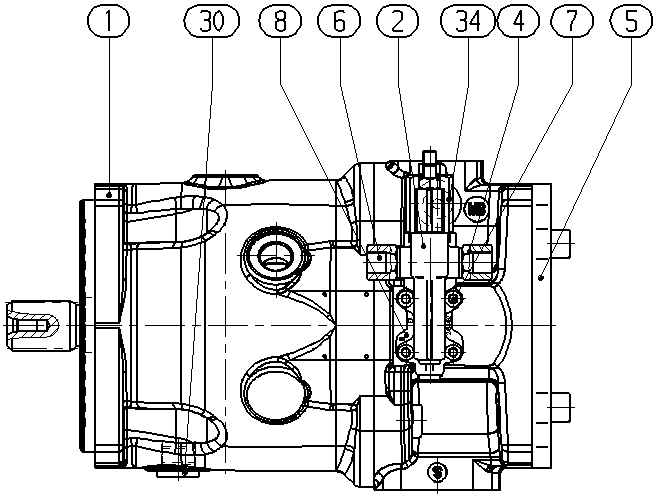 A A10VSO 71 DRF /32R-VSB22U99 -S2738 — Rysunek
