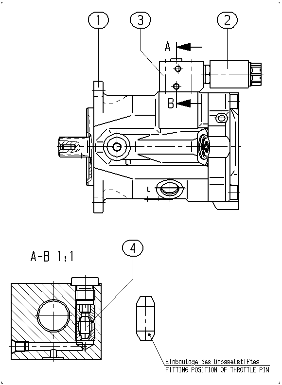 A A10V M 45 EZ6 /52W2-VRC11N000 — Rysunek