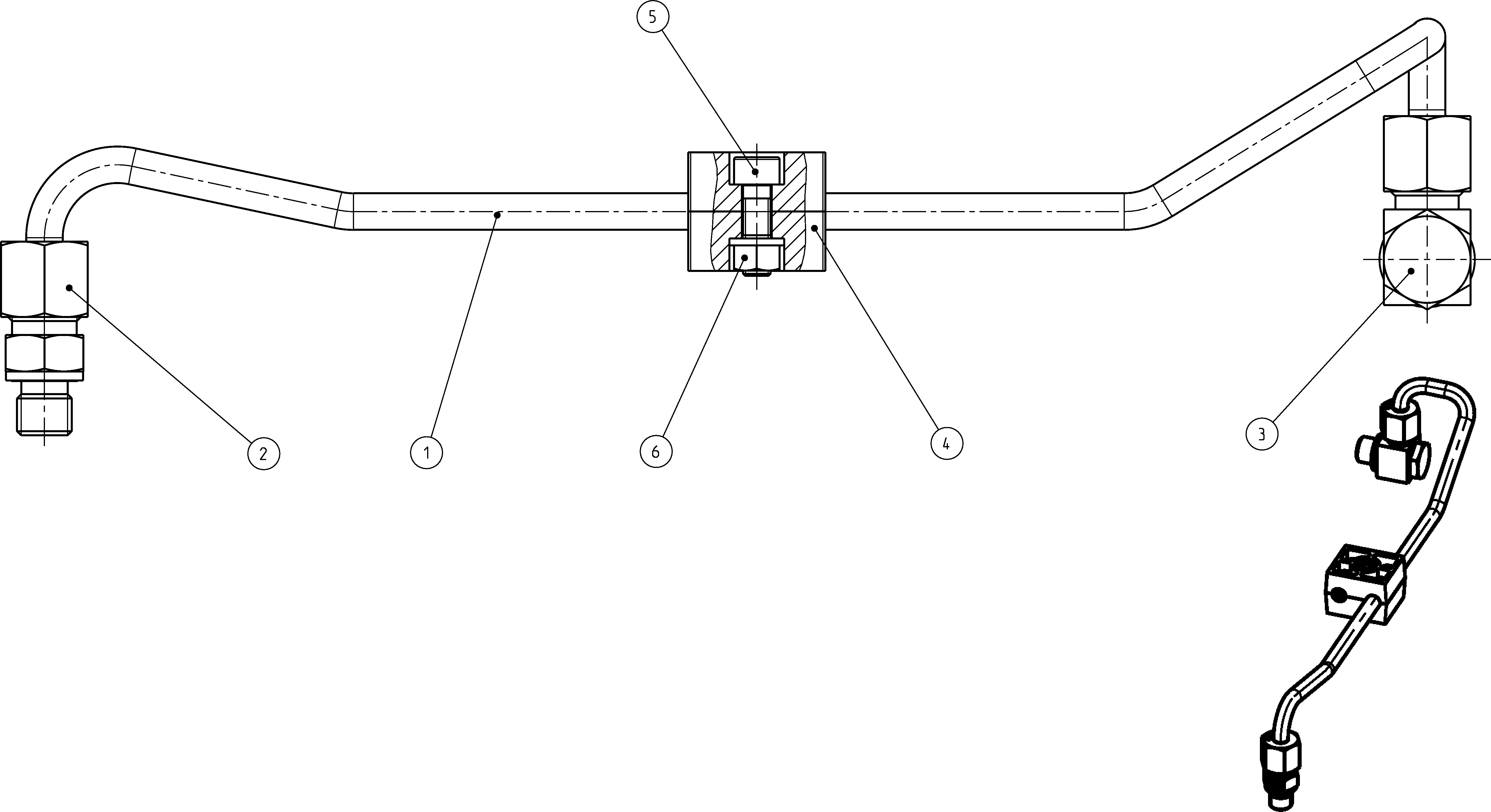 PRZEWÓD HYDRAULICZNY — Rysunek