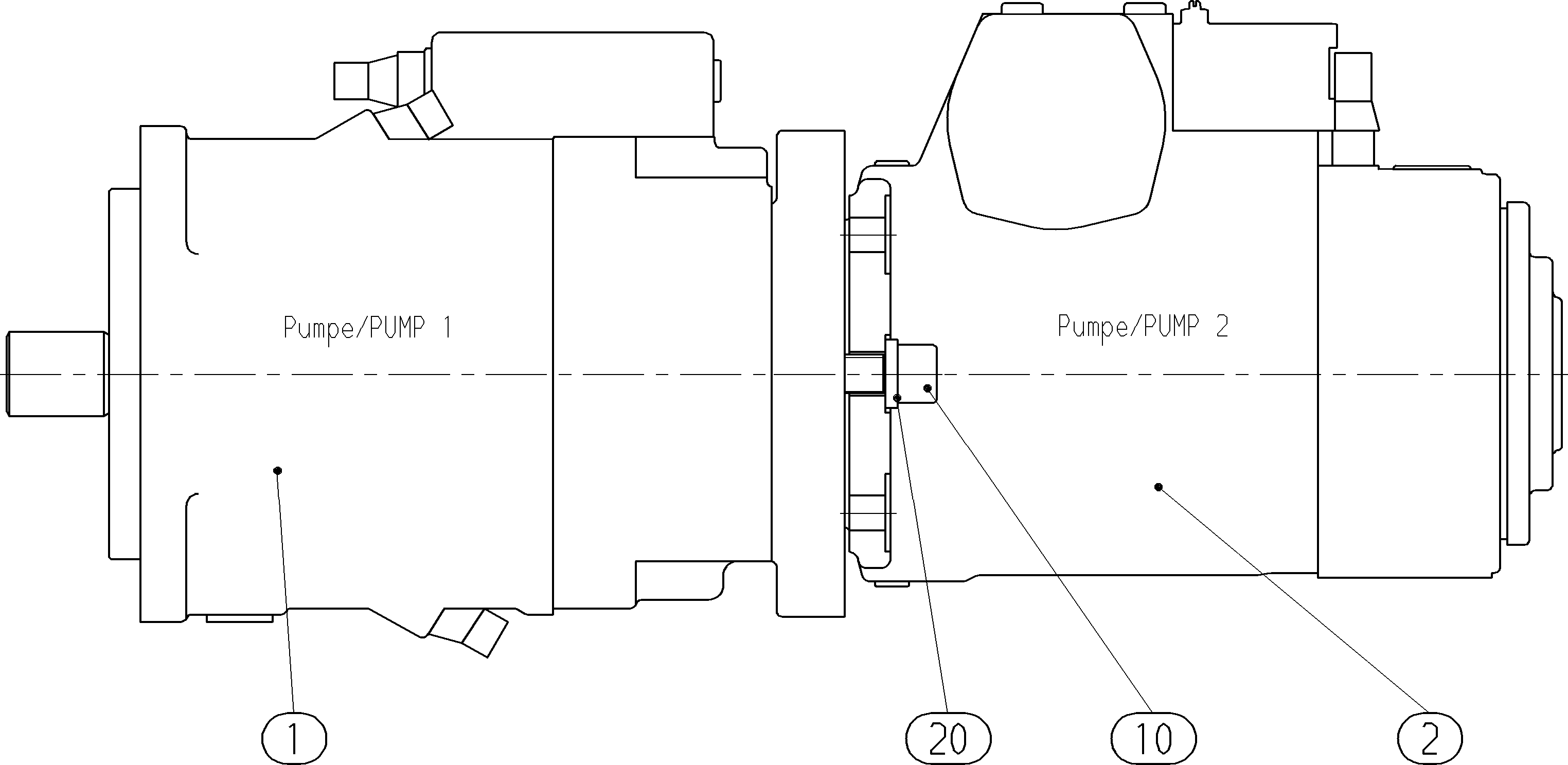 AA11VO190LG2S/11+AA4VG56DWD/32 — Rysunek