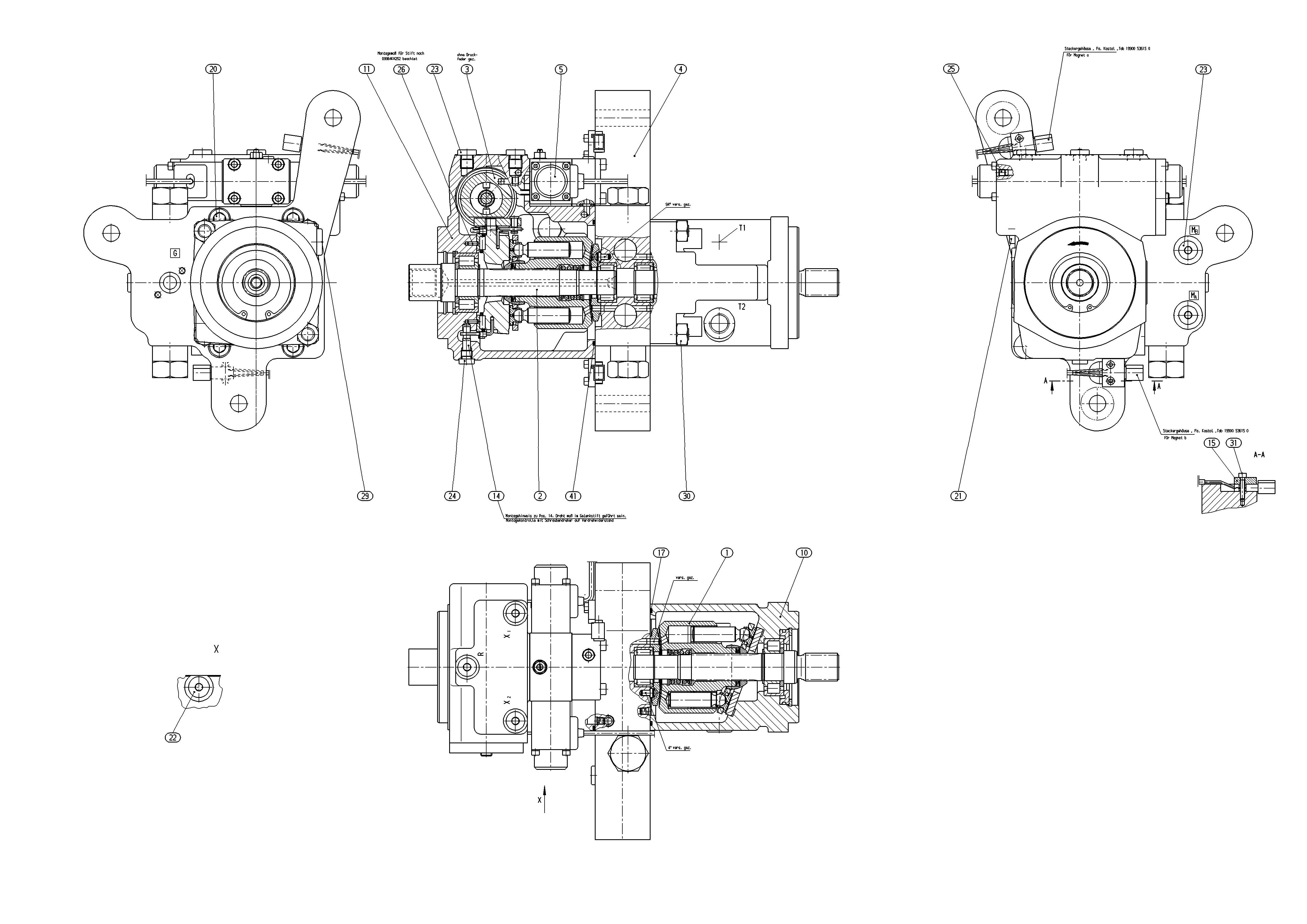 A4VG28EP1/X+A4FM28/X-ECCOM1,5 — Rysunek