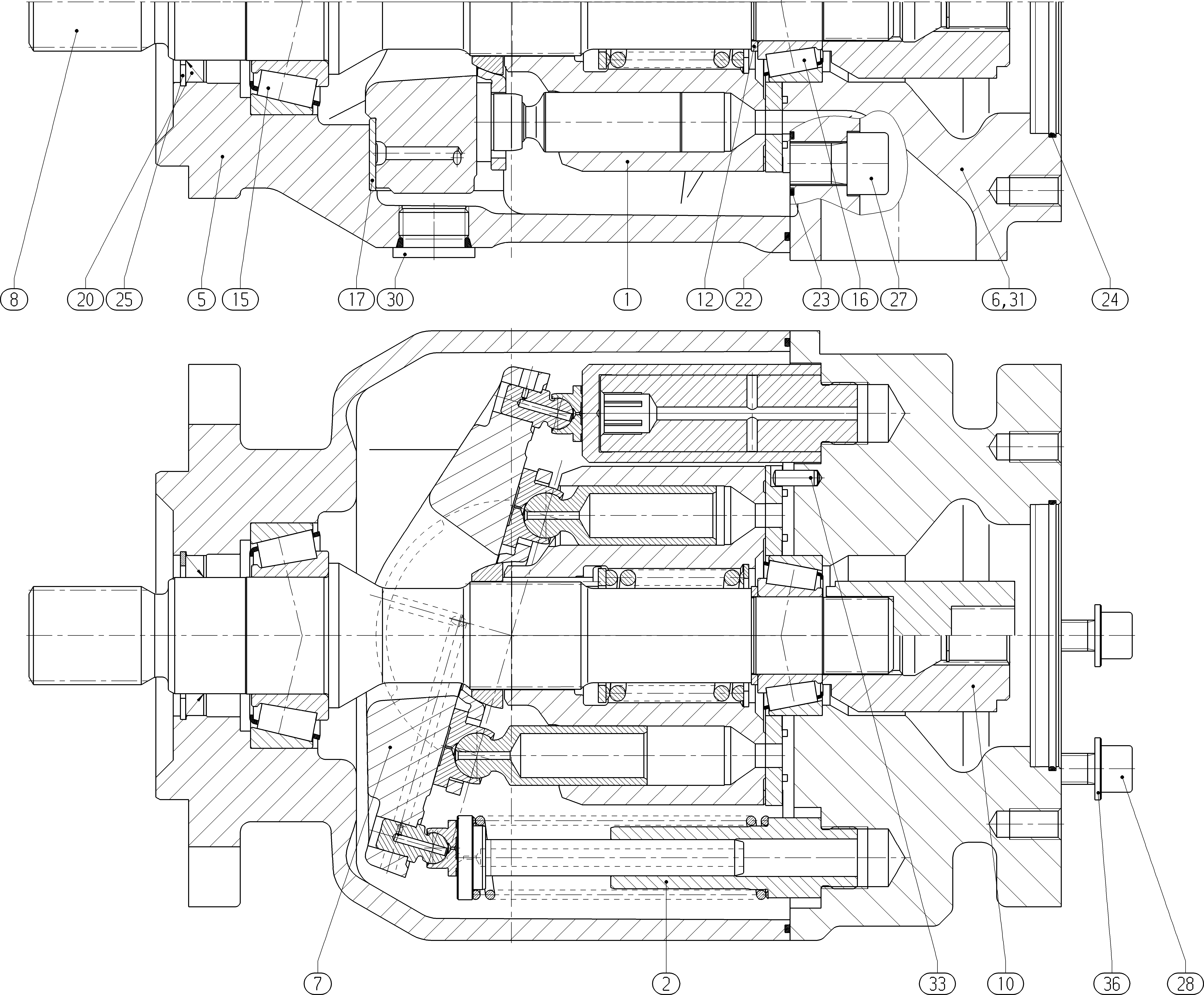 G AA10VSO100 OV /31L-PKC62K08 — Rysunek