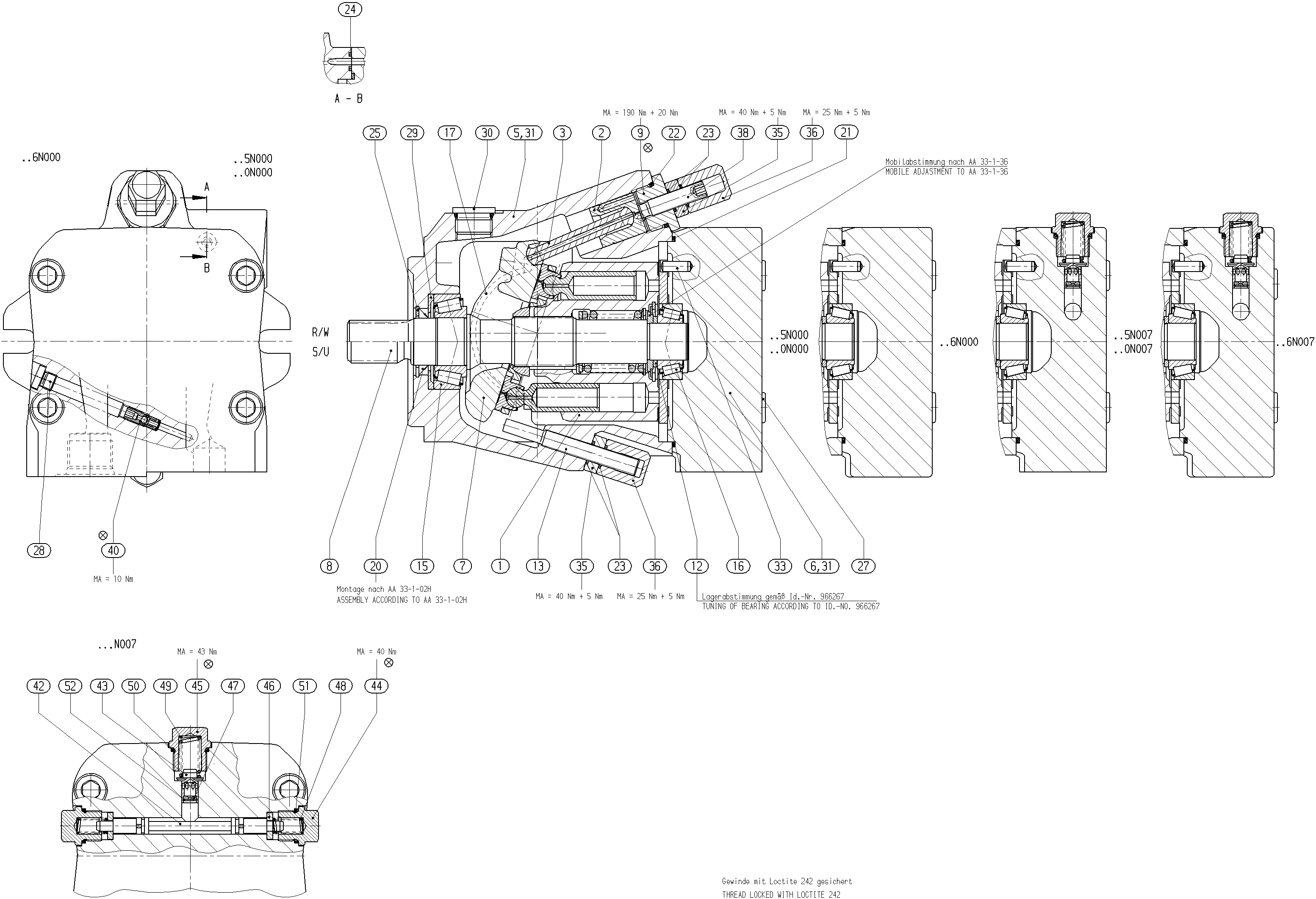 GA10VM45OV/52W1-VRC60N000-S2358 — Rysunek