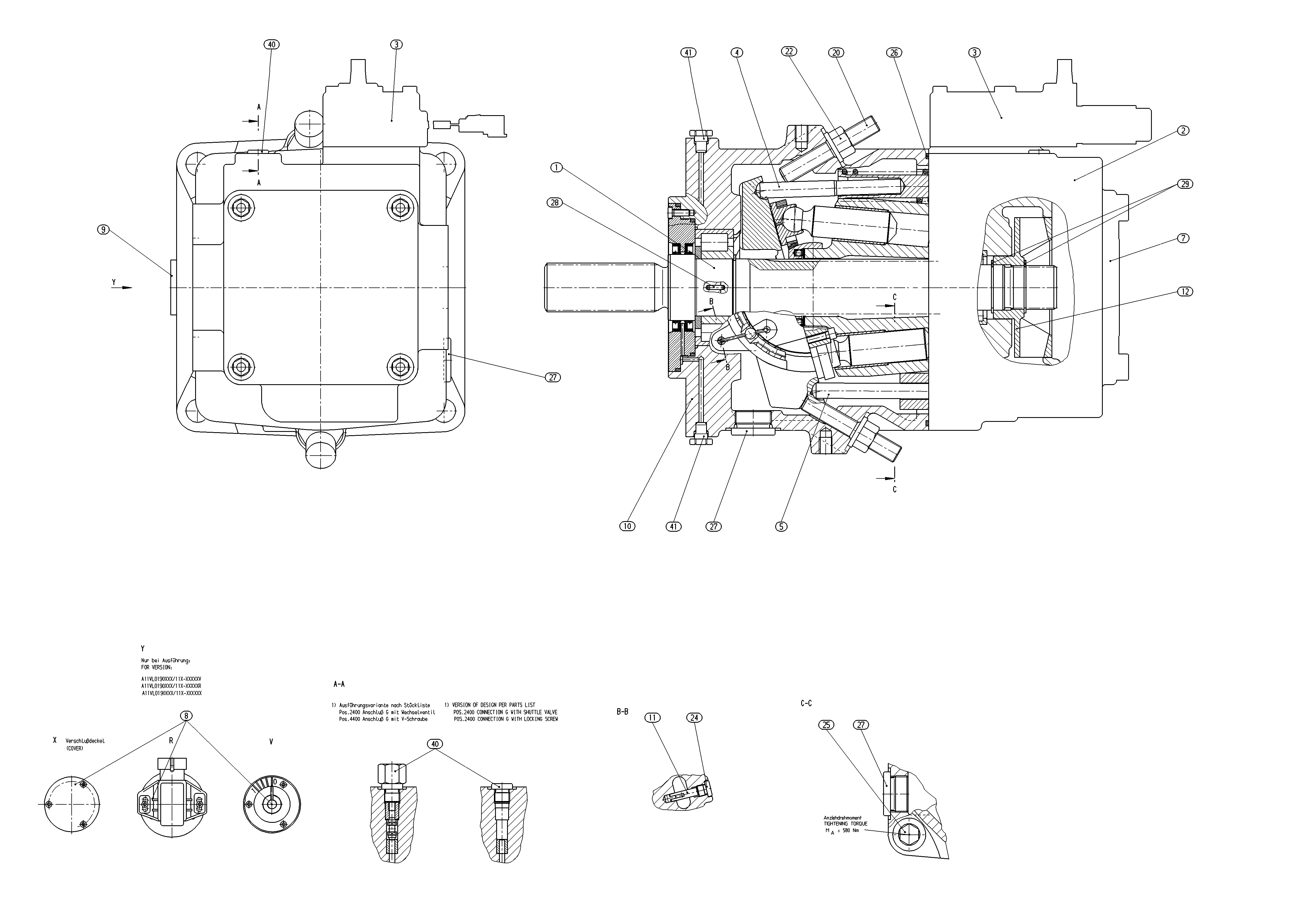 AA11VLO190EP4G/11L-NSDXXN00XT-S — Rysunek