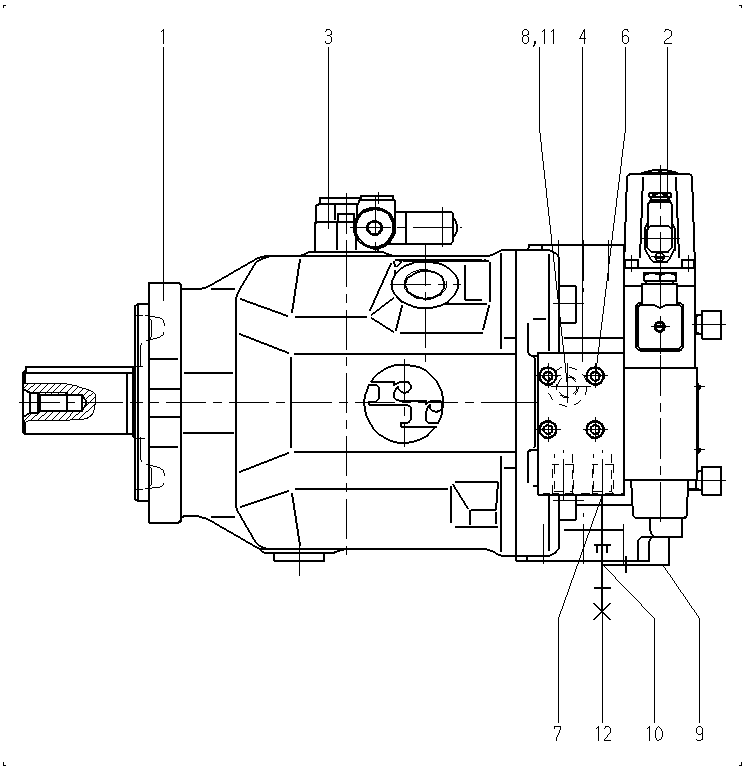 A A10VSO100 DFEO/31R-PPA12K26 -SO287 — Rysunek