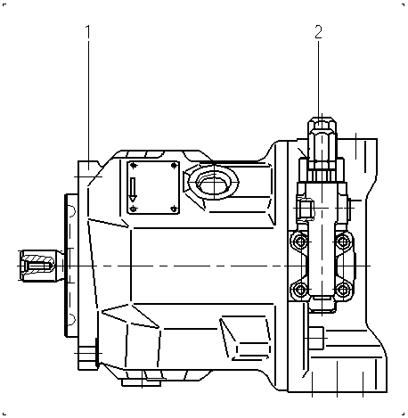A A10V O 45 DFR /31R-PUC62N00 — Rysunek