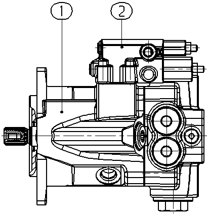 A A10VWO 28 DFR1/52W-VSC70N00 — Rysunek