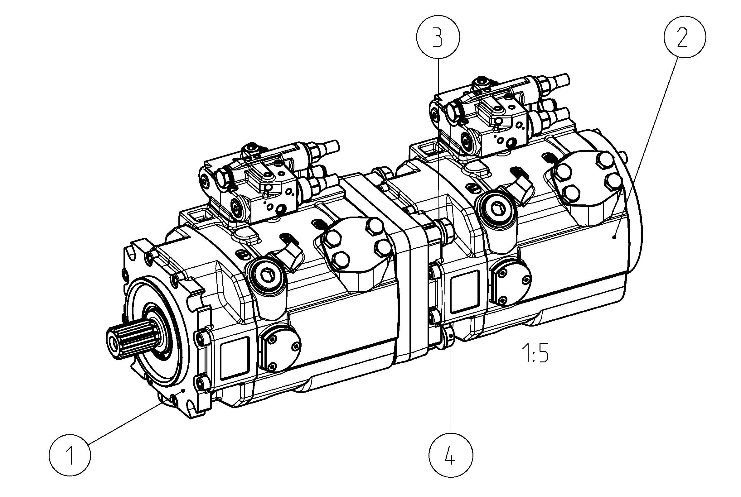 A11VO145LRDRS0A00/40+A11VO145LRDRS0A00/ — Rysunek