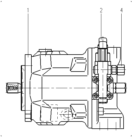 A A10VSO 45 DFR1/31R-PSA12N00 -SO405 — Rysunek