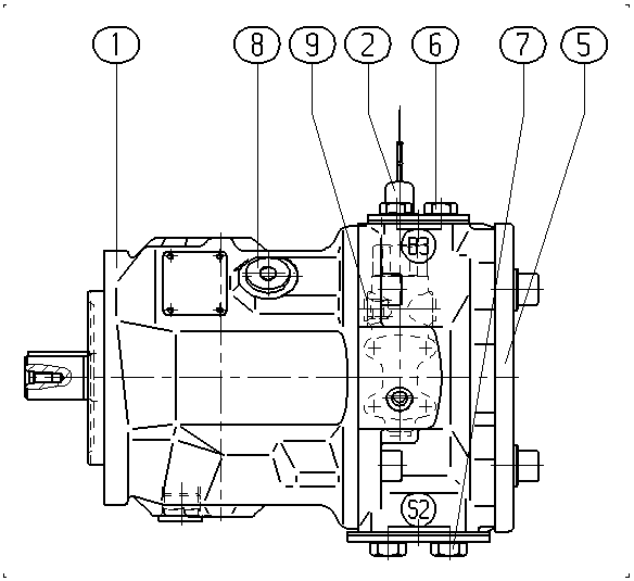 A AA10VSO 45 DFR /31L-PKC62K68 -S1905 — Rysunek
