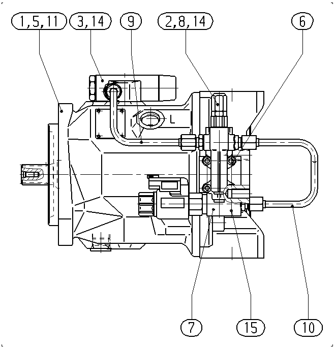 AH A10V O 74 DFLR/31R-PWC62N00P -S2087 — Rysunek