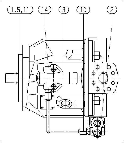 A A10V O 74 DFLR/31R-PWC62N00 -S1655 — Rysunek