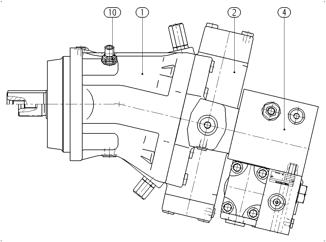 A A6V E 250 EZ2 /63W2-VZM088D B-SO180 — Rysunek