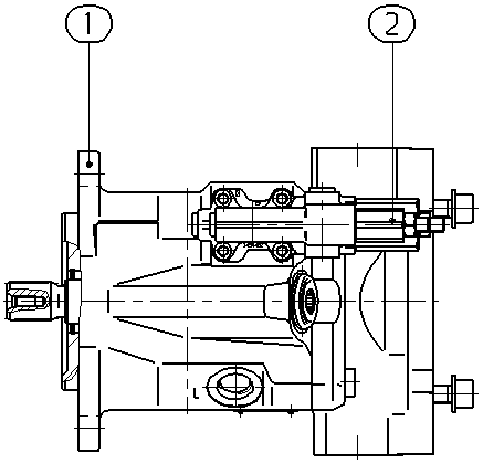 A A10V O 28 DFR1/52L-VSC12K01 -S1405 — Rysunek