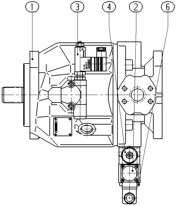 A A10V O 71 FED /31R-VSC92K04 — Rysunek