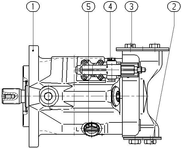 AL A10V O 85 DFR1/52L-VUC12N00 -S1840 — Rysunek
