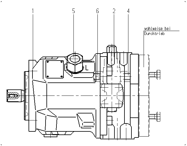 A A10V O 45 DFR /31L-PSC12K68 -SO332 — Rysunek