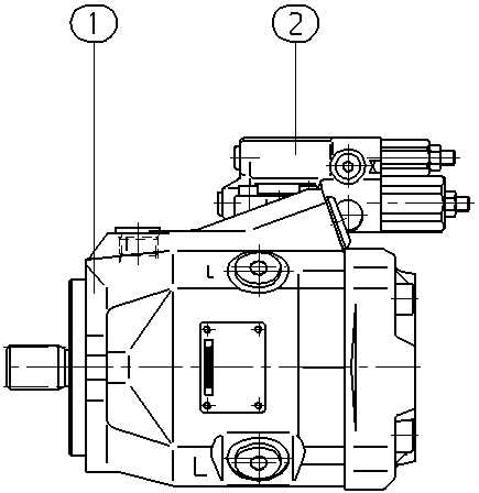 AL A10V O 45 DFR1/52L-VSC11N00 -S2062 — Rysunek