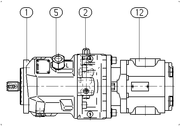 A A10V O 45 DR /31L-PSC12M20 — Rysunek