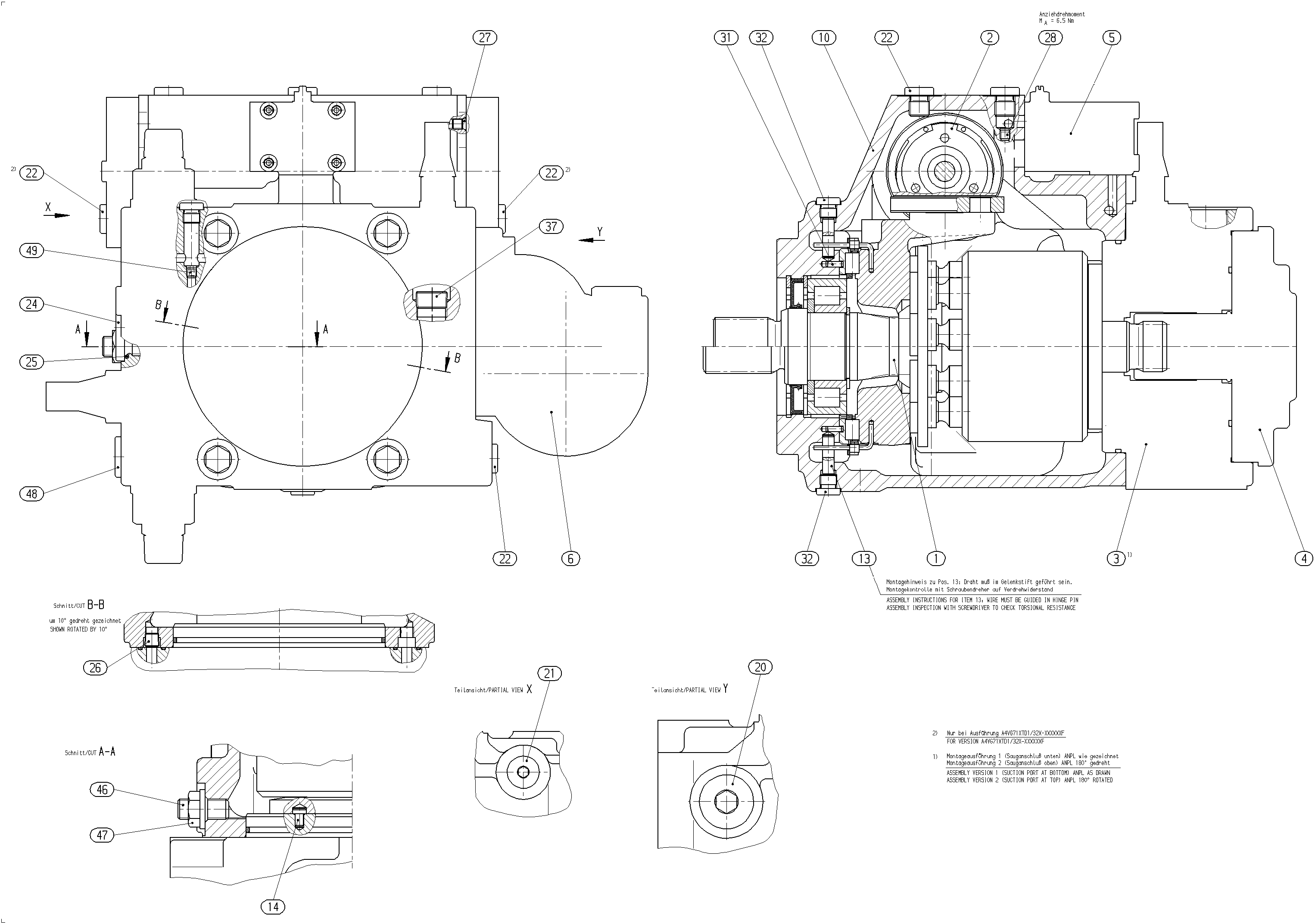 A4VG71DWD1/32R-NSF02F011F — Rysunek