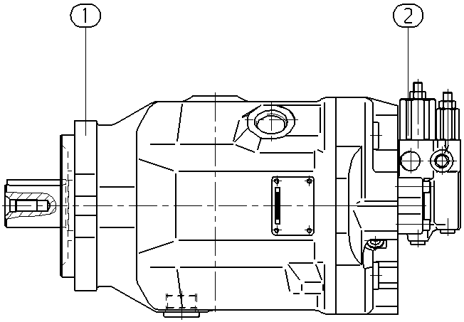 AP A10V O100 DFR1/31R-VKC61N00 — Rysunek