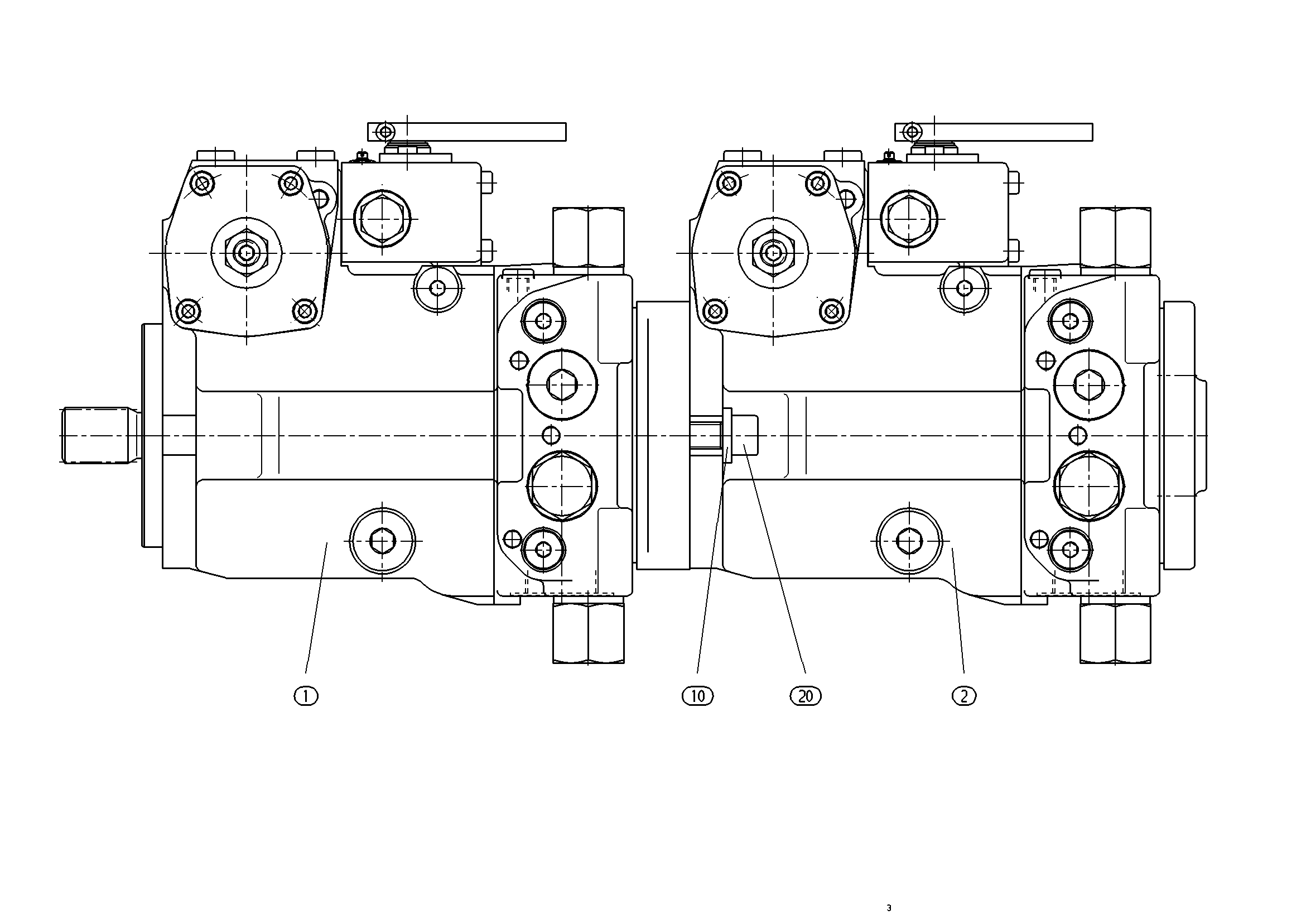 A11VG50HW+A11VG50HW — Rysunek