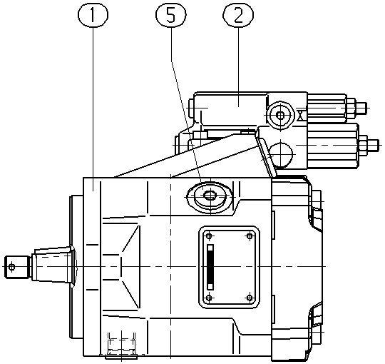 A A10V O 28DRG /52R-VCC11N00 -S1457 — Rysunek