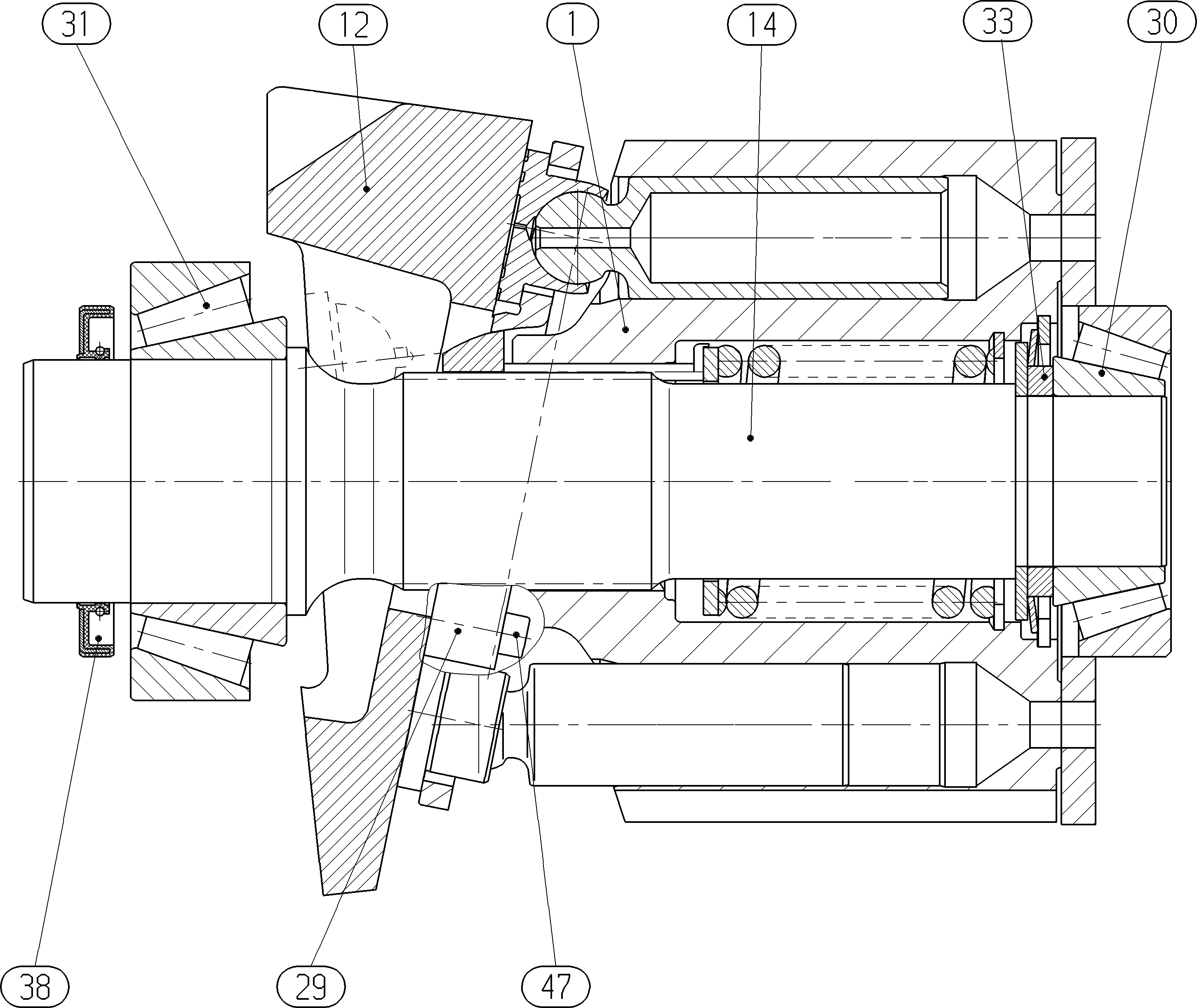 MECHANIZM NAPĘDOWY — Rysunek