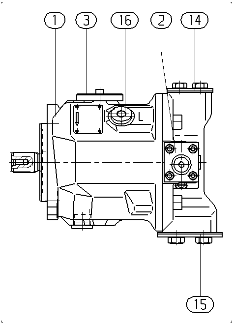 A A10VSO 45 DFEH/31R-PSA12N00 — Rysunek