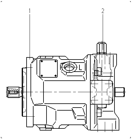A A10V O 45 DRG /31L-PSC62N00 -SO 97 — Rysunek