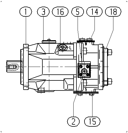 AAA10VSO140DFEH/31R-PKD62K08 — Rysunek