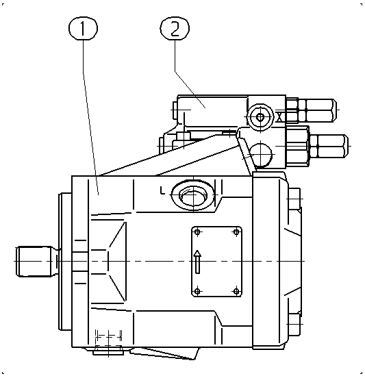 A A10V O 28 DRG /52L-VSC11N00 — Rysunek