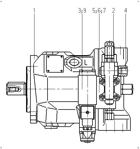 A A10VSO100 DFR1/31R-PPA12N00 -SO108 — Rysunek