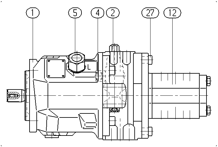 A A10V O 71 DFR /31L-PSC12L60 — Rysunek